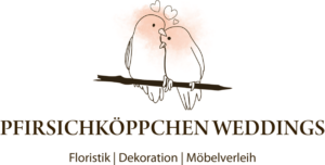 Pfirsichköppchen Weddings Logo